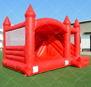 Casa di rimbalzo gonfiabile, ponticello del castello dei bambini ampia <span class=keywords><strong>Area</strong></span> di salto, pareti in rete circondati, scivolo, canestro da basket - Product Image 2