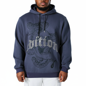 Haute qualité 2025 Top Premium qualité surdimensionné hommes strass à capuche pull séchage rapide strass sweats à capuche décontractés - Product Image 1