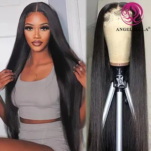 Angelbella Good HD Lace Quality Human Hair Wig Vendors Wholesale Wigs Human Hair Lace Front Brazilian 30 Inch Full Lace Wig