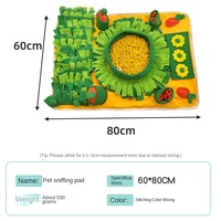 Tapis de reniflement pour chien, jouet de puzzle multi-poches, tapis de recherche de nourriture pour animaux de compagnie, jouet interactif pour le travail olfactif des chiots, alimentation lente