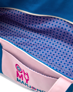 Opvouwbare draagbare milieuvriendelijke canvas Amerikaanse Mahjong draagtas met lange schouderriem en grote capaciteit voor het opbergen van Mahjong-tegels - Product Image 4