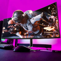 Moniteur de jeu 34 pouces pour ordinateur de bureau, écran incurvé 4K HD, luminosité 250 cd/m², 99 % sRGB, DP/USB, idéal pour le gaming automobile