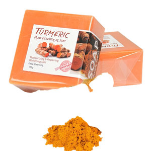 Jabón en Barra Herbal de Cúrcuma de 100g, Aroma Fresco y Cuidado Profundo, Blanqueador de Piel, para Baño y Ducha - Product Image 1