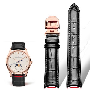 <span class=keywords><strong>Bracelet</strong></span> de <span class=keywords><strong>montre</strong></span> en <span class=keywords><strong>cuir</strong></span> véritable personnalisé OEM avec connexion incurvée, attaches rapides incurvées et extrémités incurvées en alligator - Product Image 6