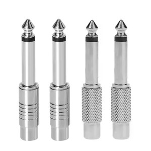 Adaptador de Audio Mono de 6,35mm, enchufe macho de 6,5 MM de 1/4 "a conector hembra <span class=keywords><strong>RCA</strong></span>, conector adaptador Mono de Audio - Product Image 2