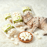 Friandises pour chats et chiens au lait de chèvre lyophilisé, riches en nutriments, sans céréales, riches en protéines, friandises santé pour animaux de compagnie