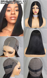 Peluca Bob sin pegamento de encaje frontal de 14 pulgadas 5X5 al por mayor, estilo recto hecho de cabello humano trenzado a granel para mujeres con estilo - Product Image 6