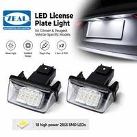 Éclairage de plaque d'immatriculation LED facile à installer pour Peugeot 206/207/306/307/308/406/407 Citroën C3 PICASSO C4 PICAS C5 BERLINGO