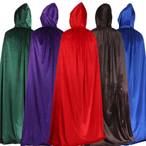 Capa con capucha Gótica para adultos y niños, capas largas de elfo, bruja, para Halloween, Larp, hombres y mujeres, ropa para fiesta - Product Image 5