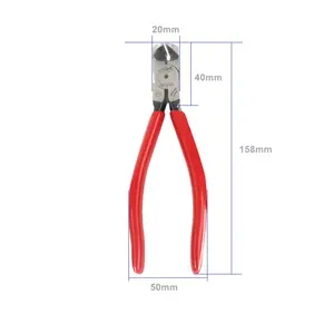 Alicates planos de ángulo recto Industrial Sunshine, herramienta de reparación de marco de cámara de teléfono móvil de cabeza plana, cortadores de Cable de anillo de acero - Product Image 1