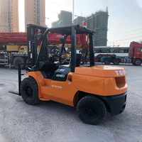 Chariot élévateur diesel Toyota 8FD50N d'occasion de 5 tonnes avec hauteur de levage de 3000-6000 mm à vendre