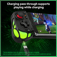 Control de Juego Inalámbrico Tipo-C con Bluetooth, Doble Vibración y Conector para Auriculares de Latencia Cero para Teléfonos Móviles