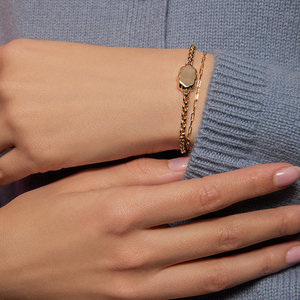 Gemnel 925 silver Cloud jewelry <b>set</b> Diamond <b>Bracelet</b> Emerald Gem rolo chain baguatte diamond <b>bracelet</b> for women - Product Image 3