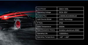 Phares LED F2 H7 9005 9006 Phares avant <span class=keywords><strong>à</strong></span> lumière blanche haute puissance - Product Image 6
