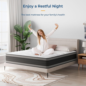 Colchón Híbrido Moderno COSTFULL de 10 Pulgadas, Firmeza Media, Soporte Adaptativo, Resortes Encapsulados, Mejora de Masaje, Calidad de Hotel <span class=keywords><strong>5</strong></span> Estrellas - Product Image 1