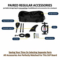 Planche de paddle gonflable en PVC pour les activités sur lac, rivière et mer, avec pompe portable, sac à dos et logo personnalisé