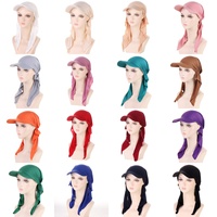Gorra Plegable de 2 Paneles Personalizada para Mujer, Visera Transpirable con Banda Elástica, Protección UV, Gorro con Pañuelo