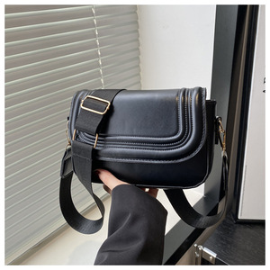Sac à main <span class=keywords><strong>de</strong></span> luxe pour femme, design selle, nouveau modèle 2026, <span class=keywords><strong>pas</strong></span> <span class=keywords><strong>cher</strong></span>, sac à bandoulière, rabat, large sangle, simple, <span class=keywords><strong>marque</strong></span> <span class=keywords><strong>de</strong></span> créateur - Product Image 2