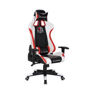 Chaise de bureau de <span class=keywords><strong>Gamer</strong></span> en similicuir, siège pivotant, à câble, blanc, pivotante, pour ordinateur - Product Image 1
