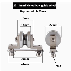 Ruedas de Alambre Cromadas 22*14 para Máquina de Torsión 500, Ancho del Arco 30mm - Product Image 5