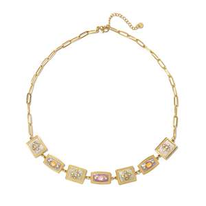 สร้อยคอจี้แฟชั่น สแตนเลสสตีล 316L ชุบทอง PVD ทนทาน พร้อมโซ่ตกแต่ง - Product Image 1