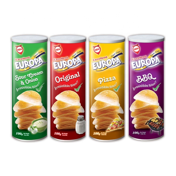 OEM 100g Potato Crisps Stackable Potato