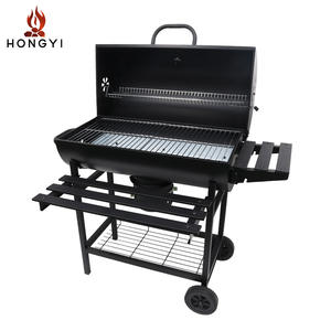 เตาถ่านเหล็กแบบถังน้ำมัน HONGYI แบบพกพาสำหรับใช้กลางแจ้งในสวน เหมาะสำหรับผู้ใช้หลายคน - Product Image 2