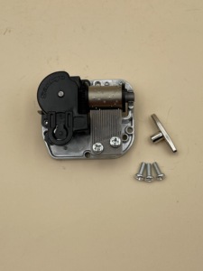 Mecanismo de Caja <span class=keywords><strong>Musical</strong></span> Giratorio de Cuerda Sankyo Silver de 18 Notas para Cajas de Música DIY, Regalos de Antigüedades de Boutique - Product Image 2