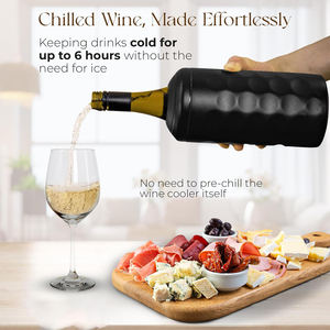 Özel Logo paslanmaz çelik şampanya şişesi soğutucu 25oz yalıtımlı şarap soğutucu düğün toptan promosyon için - Product Image 5