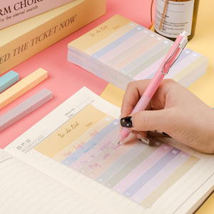 Tùy Chỉnh In Ấn Thiết Kế Phong Cách Chia Nhiều Màu Xách Tay Dính Notepad Ghi Chú Memo Pad Dễ Dàng Xé Giấy Mỏng - Product Image 5