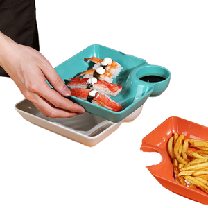 Tùy chỉnh dùng một lần phân hủy sinh học thịt Khay phục vụ sẵn sàng bữa ăn thực phẩm khay tái chế giấy container thực phẩm tươi sống khay bao bì - Product Image 3