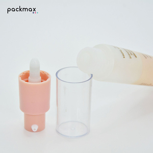 Tube souple personnalisé de 30 ml pour lotion et essence avec tête de pompe à pression, corps de tube transparent en PE, emballage cosmétique - Product Image 5