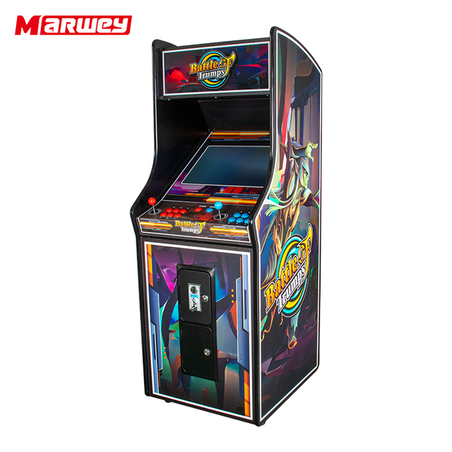 Marwey Custom 22 Inch Hd Screen Street Upright Arcade Fighting Video Games Machine Stand up Retro Upright Game Cabinet Machine