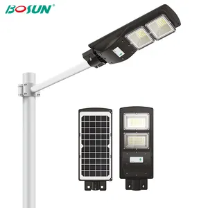 LAP Hoge Lumen Ip65 Outdoor Geïntegreerde Bewegingssensor Smd 20w 40w 60w All In One Solar Led straat Licht