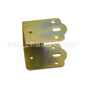 Furniture Hinge Iron 60x48x35mm Color Zinc Plating Surface Mount Support For <b>Bed</b> Frame - Product Image 3