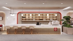 Bancone da forno in vendita caffetteria Interior Design banconi da caffè commerciali <span class=keywords><strong>arredamento</strong></span> per <span class=keywords><strong>pasticceria</strong></span> - Product Image 4