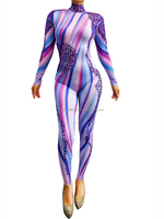 Costume Cosplay de guerrier 3D pour femmes, combinaison, maillot de corps, coloré, slim, spectacle de fête, modèle Bar, Club, printemps