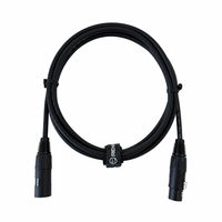 Câble de microphone XLR mâle-femelle OEM CH-R040 avec blindage spiralé, gaine en PVC, conducteur en cuivre sans oxygène
