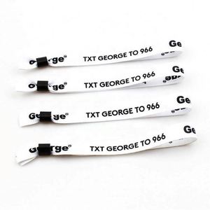 Pulseras de Tela Impresas de Un Solo Uso al por Mayor con Hebilla de Plástico de Lujo y Cinta Decorativa para Eventos, Moda y Deportes - Product Image 4