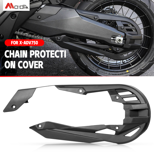 For X-ADV750 XADV 750 2017-2026 Real Chain Guard Cover Motorcycle Fairings Kit Part Protective Cover
