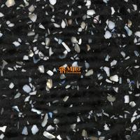 Tuiles de terrazzo en ciment personnalisées, imperméables et antidérapantes, avec copeaux et agrégats, pour une utilisation moderne et minimaliste en cuisine extérieure ou salle de bain.