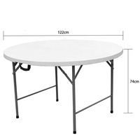 Fabricant chinois, vente en gros de tables pliantes populaires en plastique HDPE PP+Fer pour événements