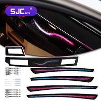 Intérieur de voiture SJC pour BMW Série 5 E60 2007-2010, style Galaxy Rainbow, tweeter rotatif Symphony, éclairage d'ambiance automatique 64 couleurs