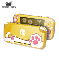 Coque de protection transparente DATA FROG Cat Paw pour console Nintendo Switch Lite, étui de protection rigide pour NS Switch Lite