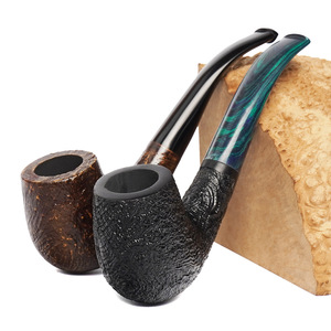 Heatherwood Pipe Classic Large Bend 9mm Activated Carbon Filter Cumberland Vulcanized Rubber Mouthpiece - Product Image 2
