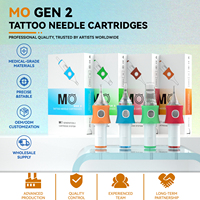 Jarum Cartridge Tato Steril Sekali Pakai MO GEN TWO OEM 20Pcs Membran RL RS RM M1 Jarum Cartridge Pena Tato Permanen