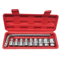 Kit de 10 douilles universelles à poignée en L 1/2 standard, outils à main, jeu de clés à douilles pour la réparation automobile et l'équipement