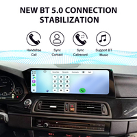 Layar Foforfor 14.9" untuk BMW Seri 5 2010-2017 Carplay Android 13 Radio Mobil Qualcomm 8 Core 4G Stereo Mobil GPS DSP WIFI Upgrade