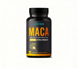 OEM/ODM Orgânica <span class=keywords><strong>Maca</strong></span> Root Pó Cápsulas 1500 mg com Suplemento Extrato de Raiz <span class=keywords><strong>Maca</strong></span> para Homens e Mulheres - Product Image 1