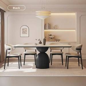 <span class=keywords><strong>โต๊ะ</strong></span>อาหารไม้เนื้อแข็งหินเผาแบบมินิมอลสมัยใหม่ <span class=keywords><strong>ขา</strong></span>ยส่ง<span class=keywords><strong>โต๊ะ</strong></span>อาหารหินอ่อน Travertine สำหรับห้องรับประทานอาหารและโรงแรม - Product Image 3